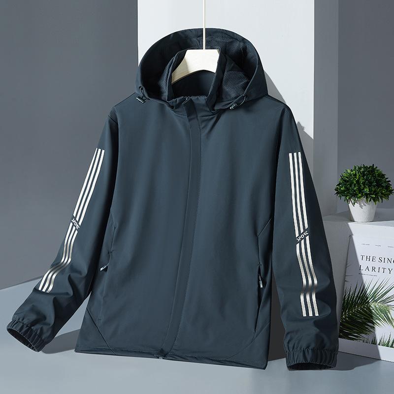 

Тонкая однослойная осенне-зимняя куртка с капюшоном для улицы, съемная куртка для альпинизма 5XL