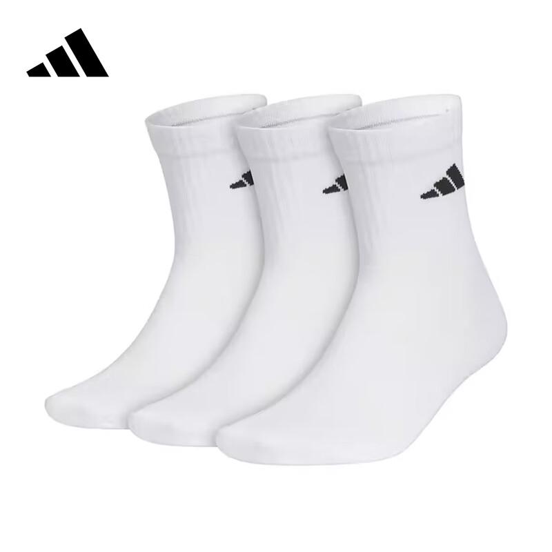 adidas Unisex Breathable Crew Socks (3-Pack)