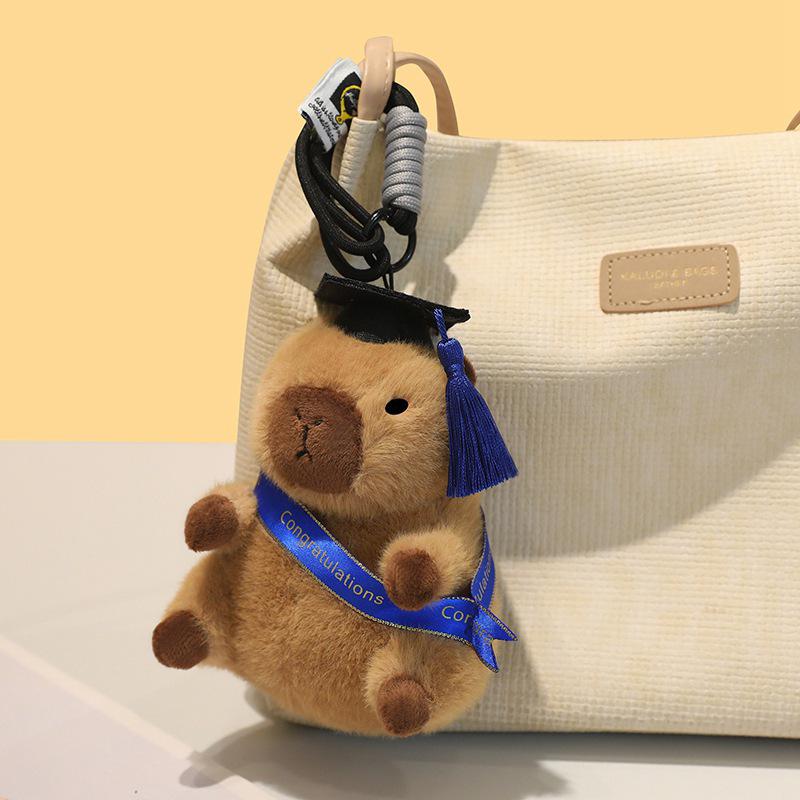 Capybara Doctor Doll Graduation Pendant Keychain - Capybara Ornament Gift