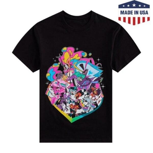 Hot Topic Merch Store Helluva Boss Pride T-Shirt XL black