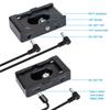 NP-F Battery Charger Metal Battery Adapter Plate Cold Shoe Adapter 1/4in For NP-F550 F750 F970 For BMPCC 4K 6K DSLR ILDC