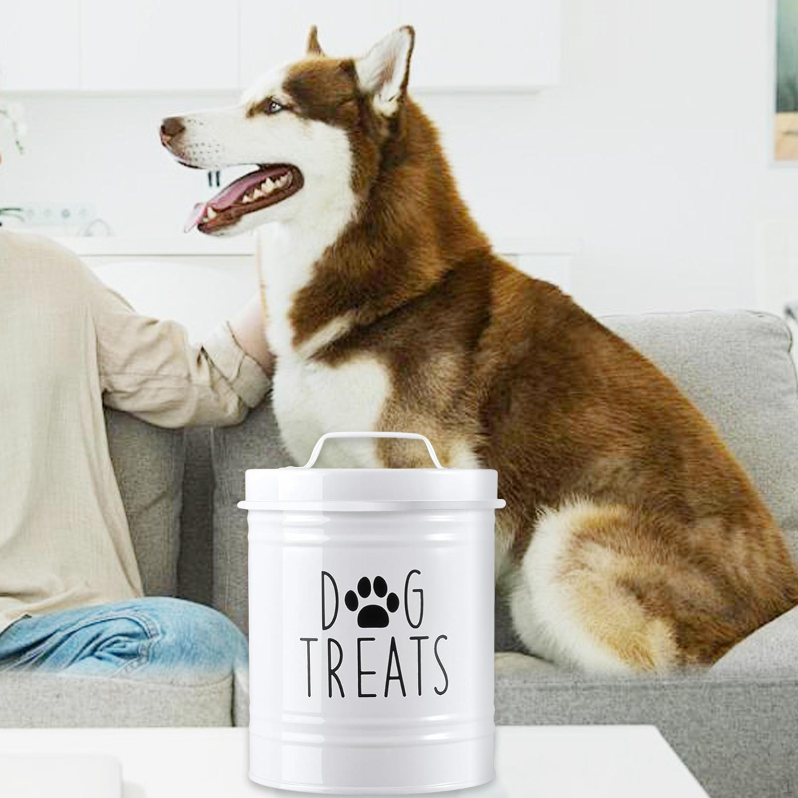 

Герметичный контейнер для корма для собак, банка для питомца, портативный, функциональный, декоративный, милый, 1,5 л белый