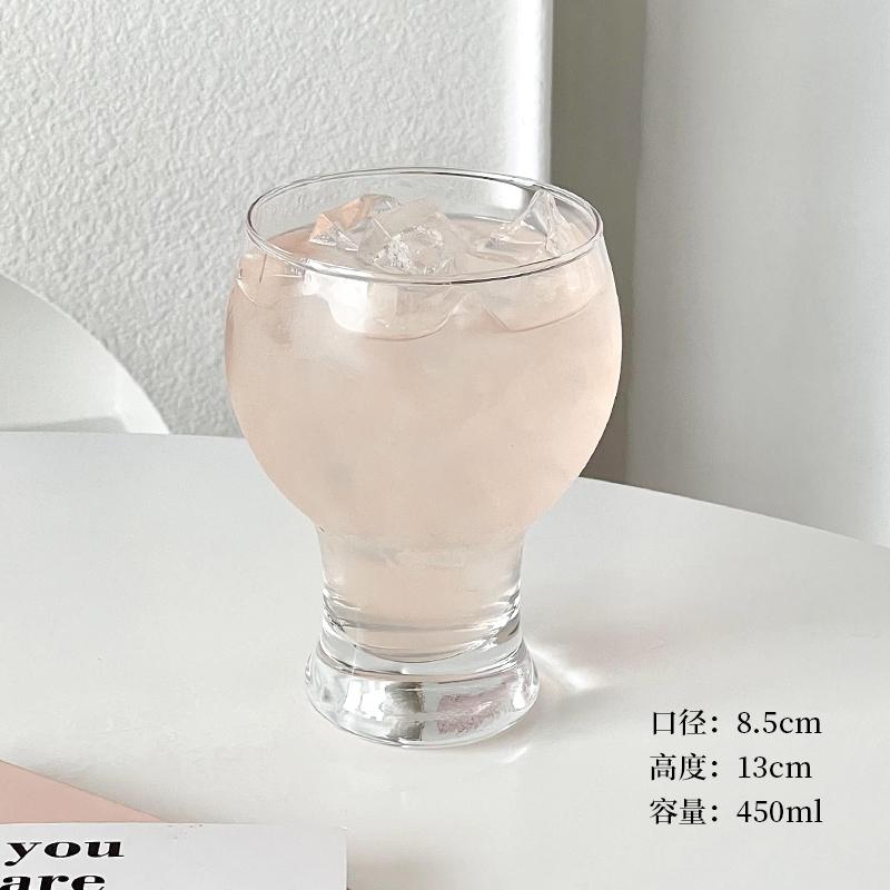 For Cute Animal Glass Mug 450ml, Heat Resistant Drinkware for Milk Juice Beer, Home Office Ceramic Coated Cup with Handle 450ML