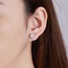 Certified D VVS1 Moissanite Stud Earrings 925 Sterling Silver 0.006ct-0.04ct New