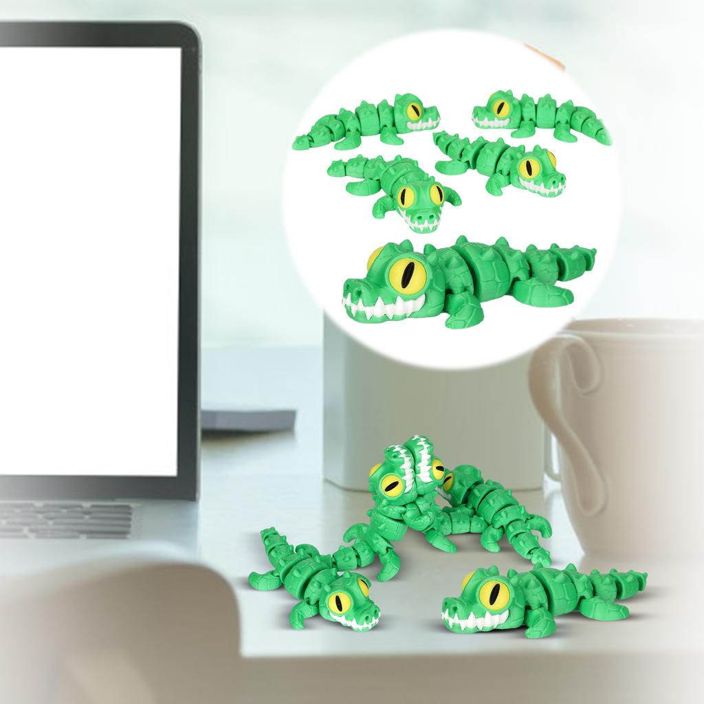 3D-Printed Realistic Animal Model — Articulated, Cartoon-, Stress-Relieving Desktop Ornament