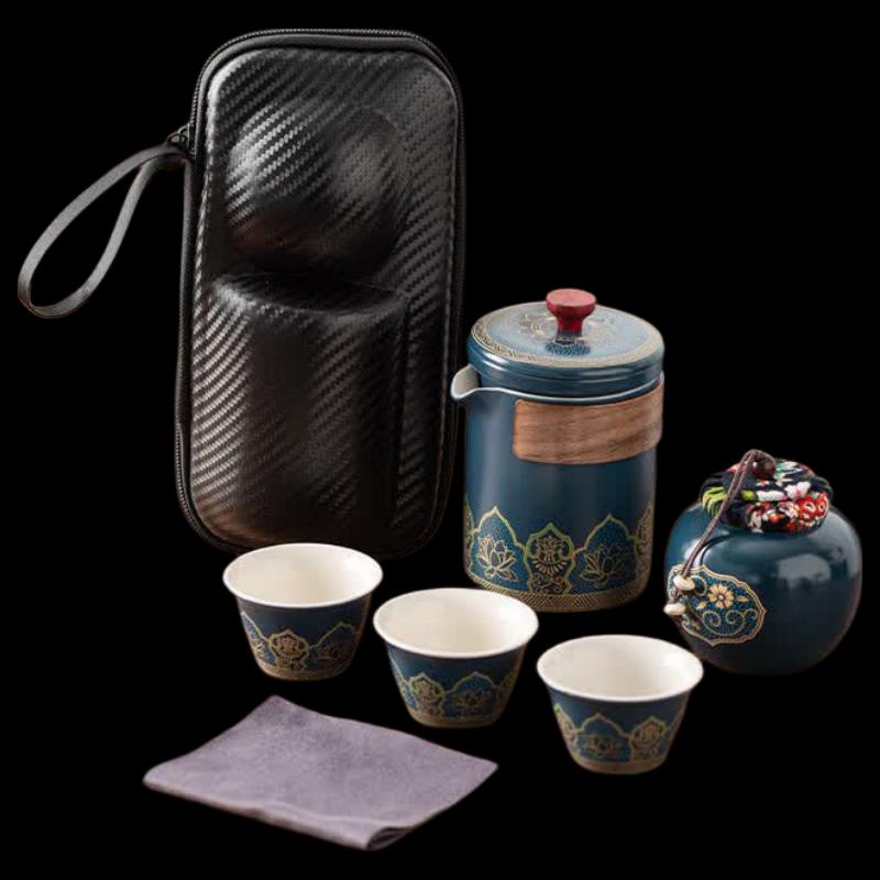 Portable Chinese Ceramic Travel Tea Set