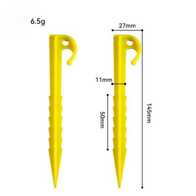 5.5 Inch 14.5cm Serrated Plastic Tent Stakes Outdoor Camping Tent Pegs Accessories