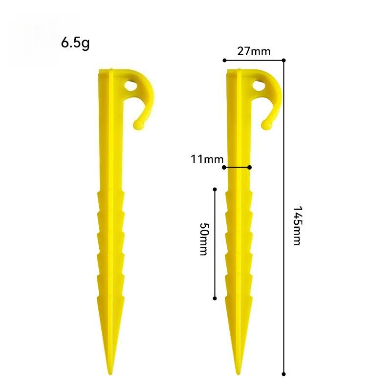 5.5 Inch 14.5cm Serrated Plastic Tent Stakes Outdoor Camping Tent Pegs Accessories