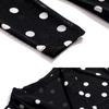 Women Spring Summer Style Lace Blouses Shirts Lady Casual V-Neck Polka Dot Printed Lace Blusas Tops Pullover