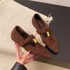 2025 printemps et automne nouvelles chaussures Mary Jane rétro à bouche peu profonde à augmentation intérieure pour femmes chaussures plates simples un mot avec chaussures de ballet