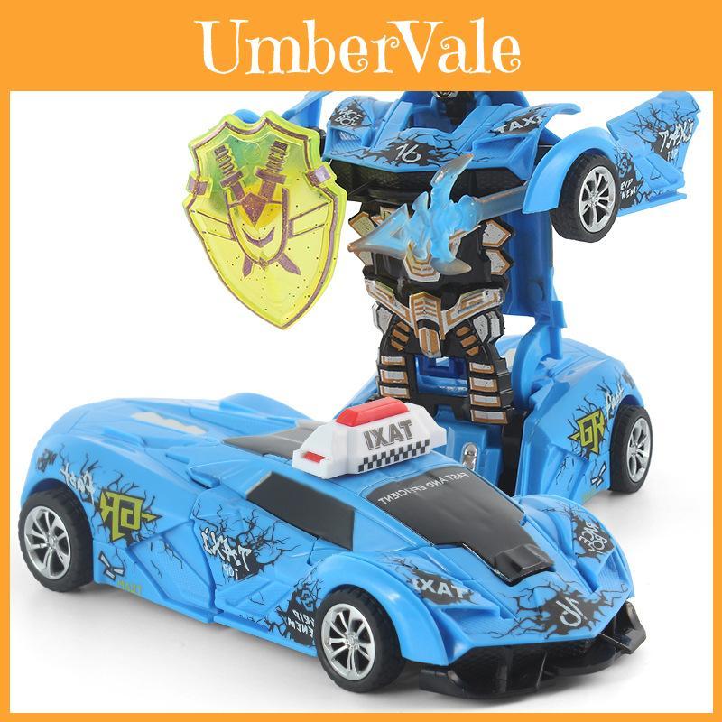 Plastic Childrens Deformation Car Toy With Inertia Drive For Early Learning And Parentchild Interaction