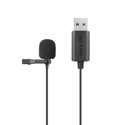 BOYA BY-LM40 Digitales USB-Ansteckmikrofon, Kugelcharakteristik, für Computer, Tablets und Windows/Mac-Computer mit USB-A-Schnittstelle für Vlogs, Live