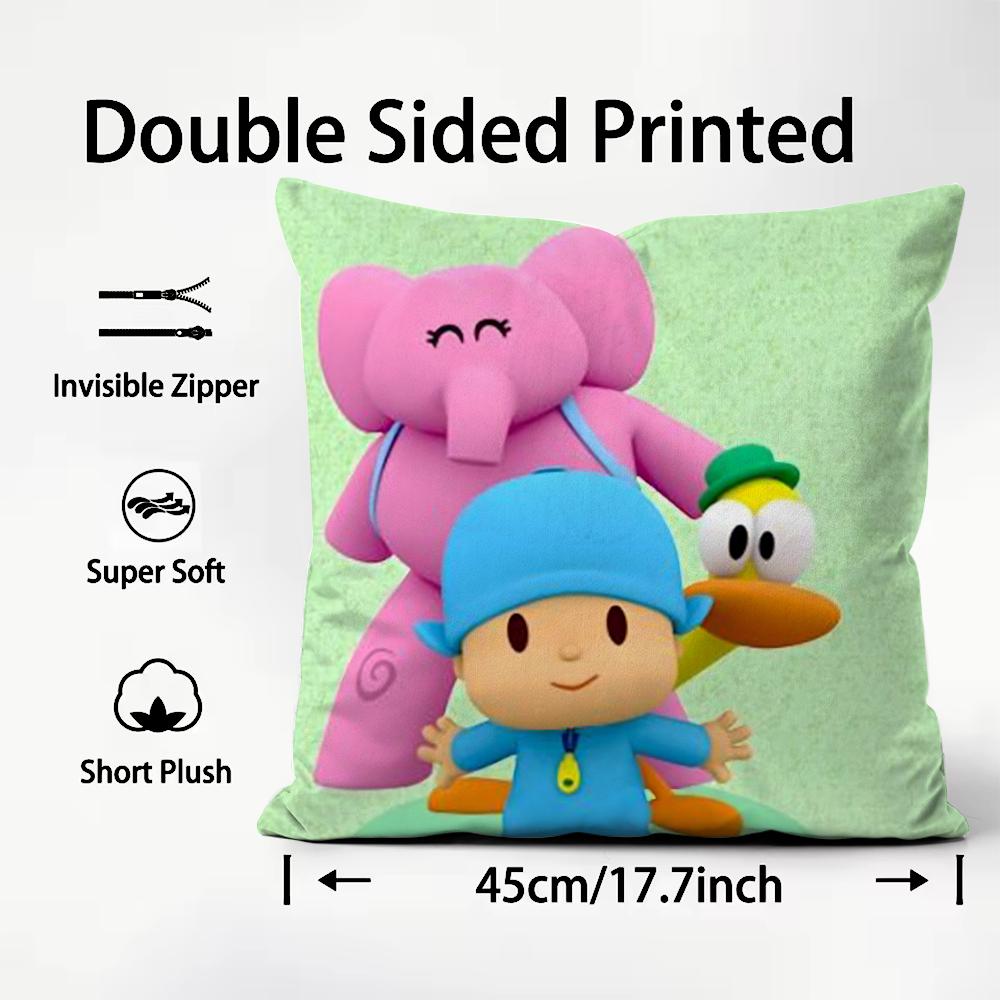 Poszewka na poduszkę B-Boy-Girl-Pocoyo z nadrukiem, poszewka na poduszkę do salonu, na sofę, dekoracja sypialni