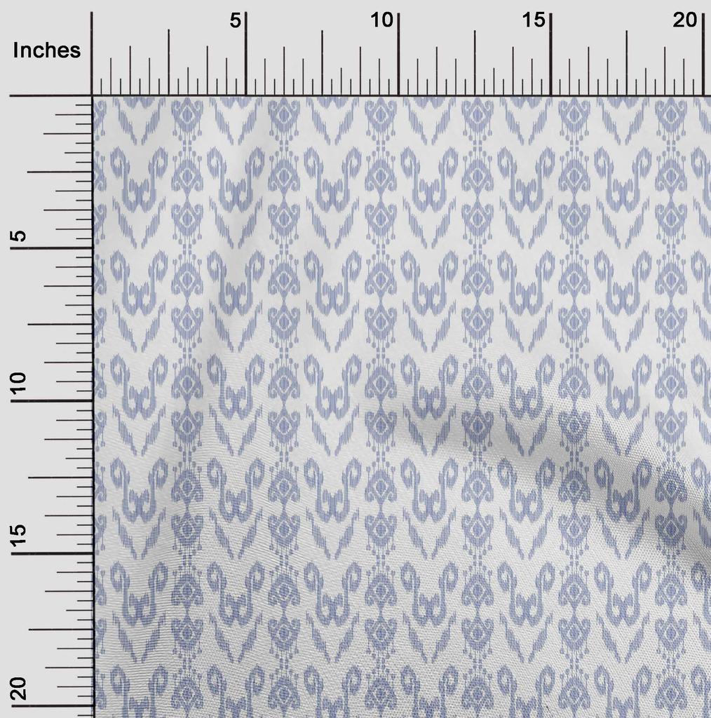 oneOone Cotton Flex Fabric Ethnic Ikat Decor Fabric Printed BTY 40 Inch Wide