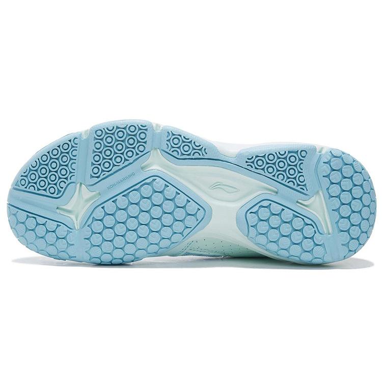 Li Ning Dovega Competition Cushioning Slip Resistant Abrasion Resistant Low Top Badminton Shoes Women's Blue AYTP044-12