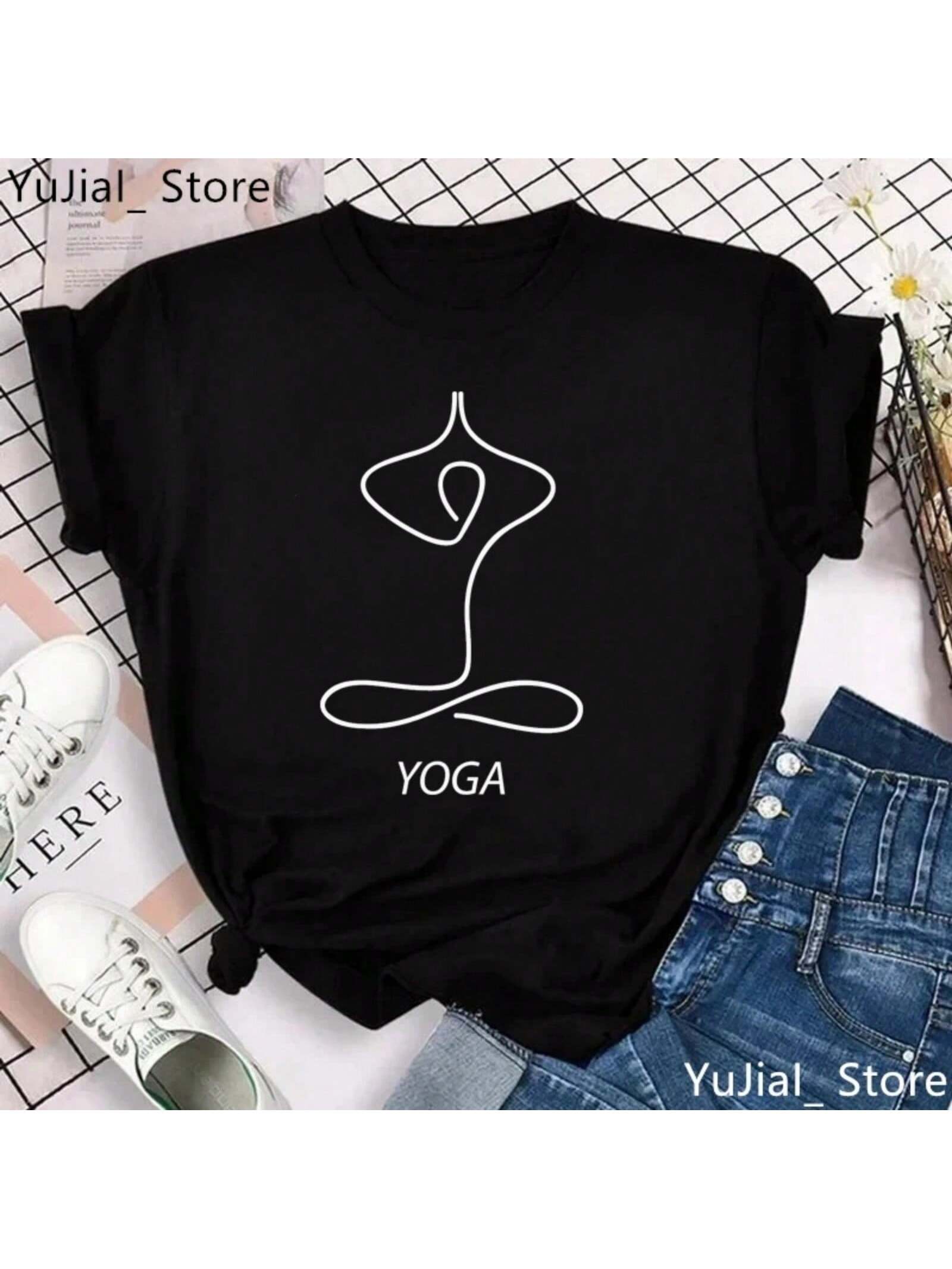 2024 Hot Zen Hobo Boho Paix T-Shirt Girls Buddha Chakra Meditation Tshirt Wo unisex Funny White T Shirt Female Summer Tops S разноцветный