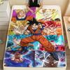 Son Goku Print Flannel Blanket, Versatile Use for Sofa Bed Chair, Picnic Travel, Warm Bedroom Decorative -HE20