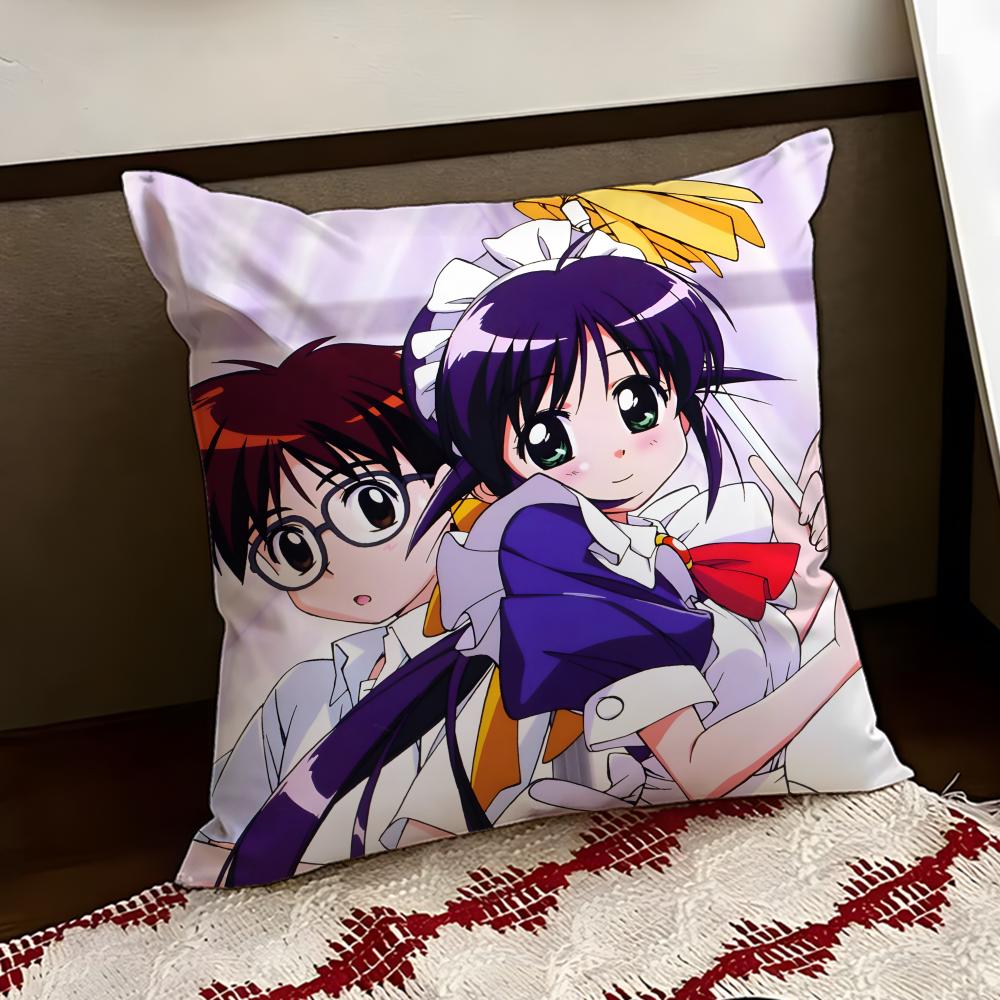Anime MMahoromatic Kuddfodral Vändbart Mjukt Slitstarkt Kuddfodral Hem Bil Multifunktionell Användning för Daglig Komfort