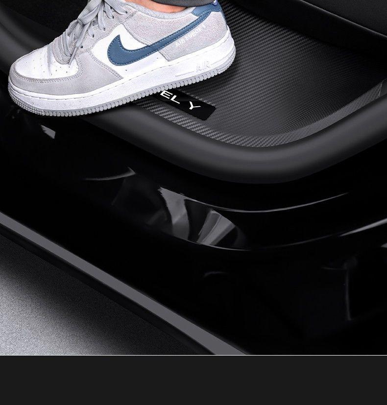 Tesla Model Y Carbon Fiber Rear Seat Corner Anti-Kick Protector Sill Strip