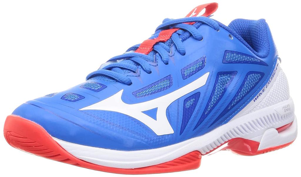 Tennis Shoes Wave Exceed 4Z WIDE AC All Court Club Activities Lightweight Game Court Soft Cm 3E [Mizuno] Blue/White/Red 22.5