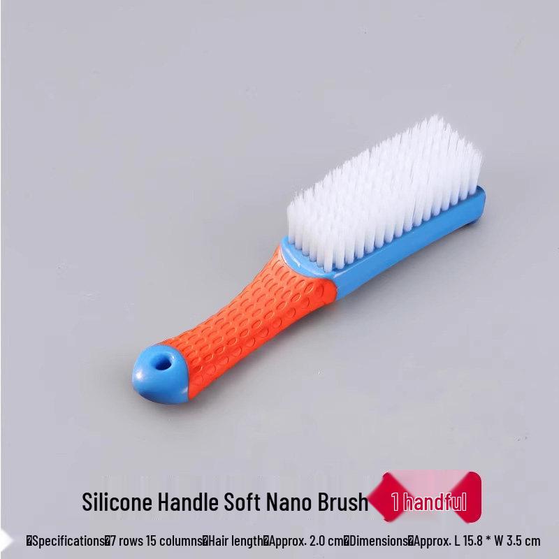 Wenwan Brush Set: Hard & Soft Bristle Nano Brush for Walnut & Vajra Bodhi Bracelets Soft Nano Brush (Non-Shedding) белый