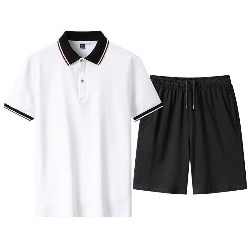 Herren-Set aus kurzärmligem Hemd mit Blumendruck und Shorts