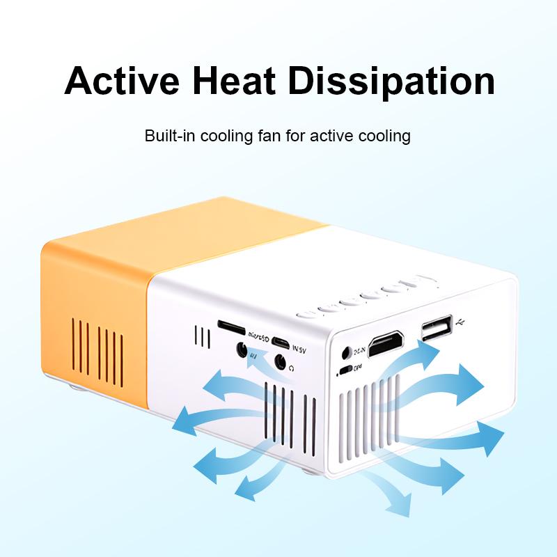 Portable Projector for Portable Daily Use,full Phone Mirroring Support,adjustable Dual-color Light Source