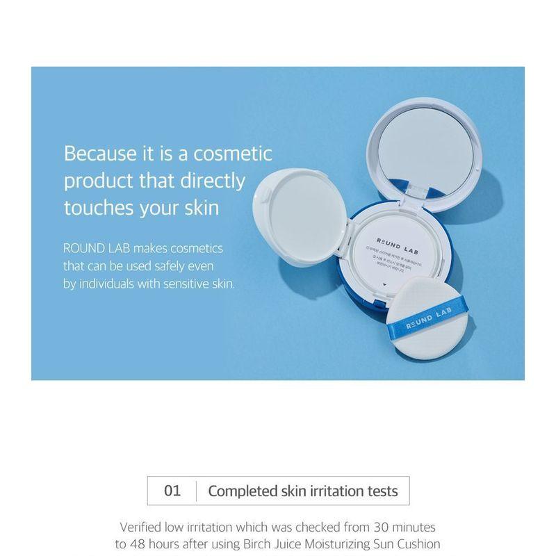 ROUND LAB - Birch Juice Moisturizing Sun Cushion