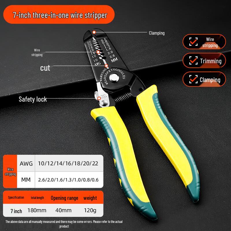 7-inch Multi-function Wire Stripper Pliers