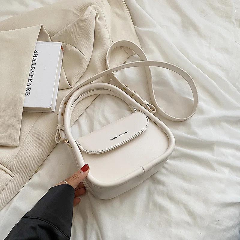 Mini PU Leather Shoulder Crossbody Bags for Women 2023 Summer Hit Simple Fashion Brand Handbags and Purses Female Cute Totes