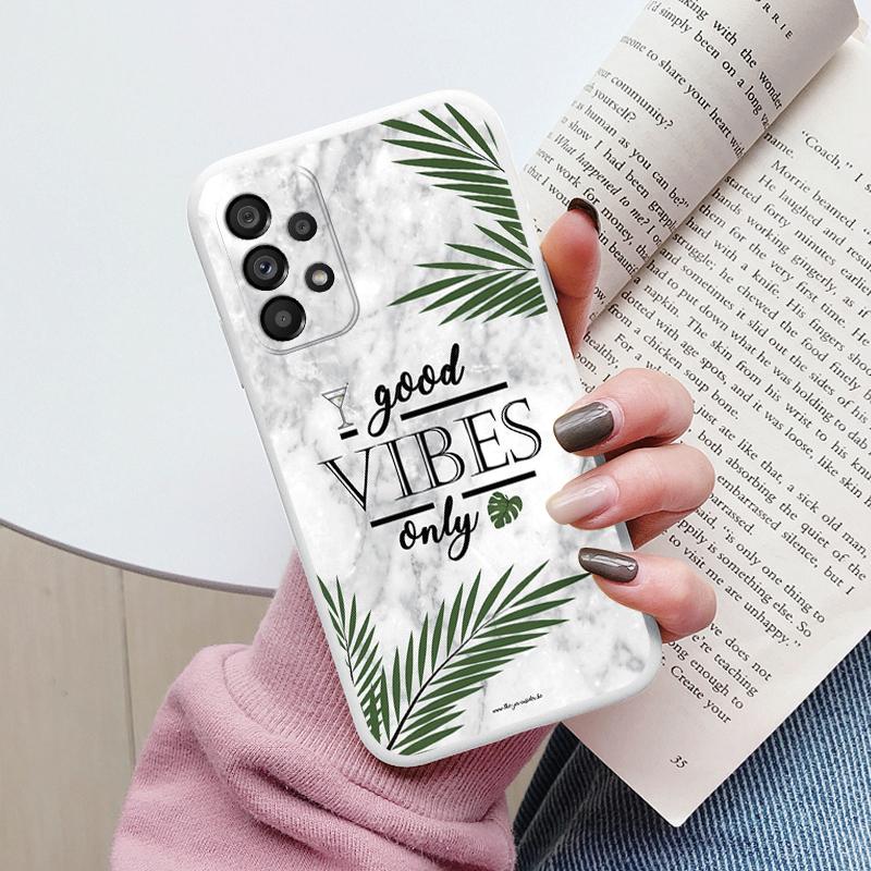 Case For Samsung Galaxy A53 5G A 53 Back Cover Protective Silicone Funda Fashion Marble Stone Texture Coque For Samsung A53 Capa