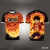 One Piece Anime Luffy 3D Print Football Jersey for Men Tshirt Summer Sports Polo Shirt Casual Cosplay Tees Kids/Adult Top