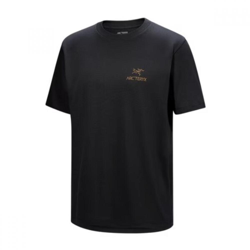 Arcteryx Men S SS26 Crag Sl Cotton Bird Word Shirt atqSm09535 ALPINE BLUE / STONE RED/LG
