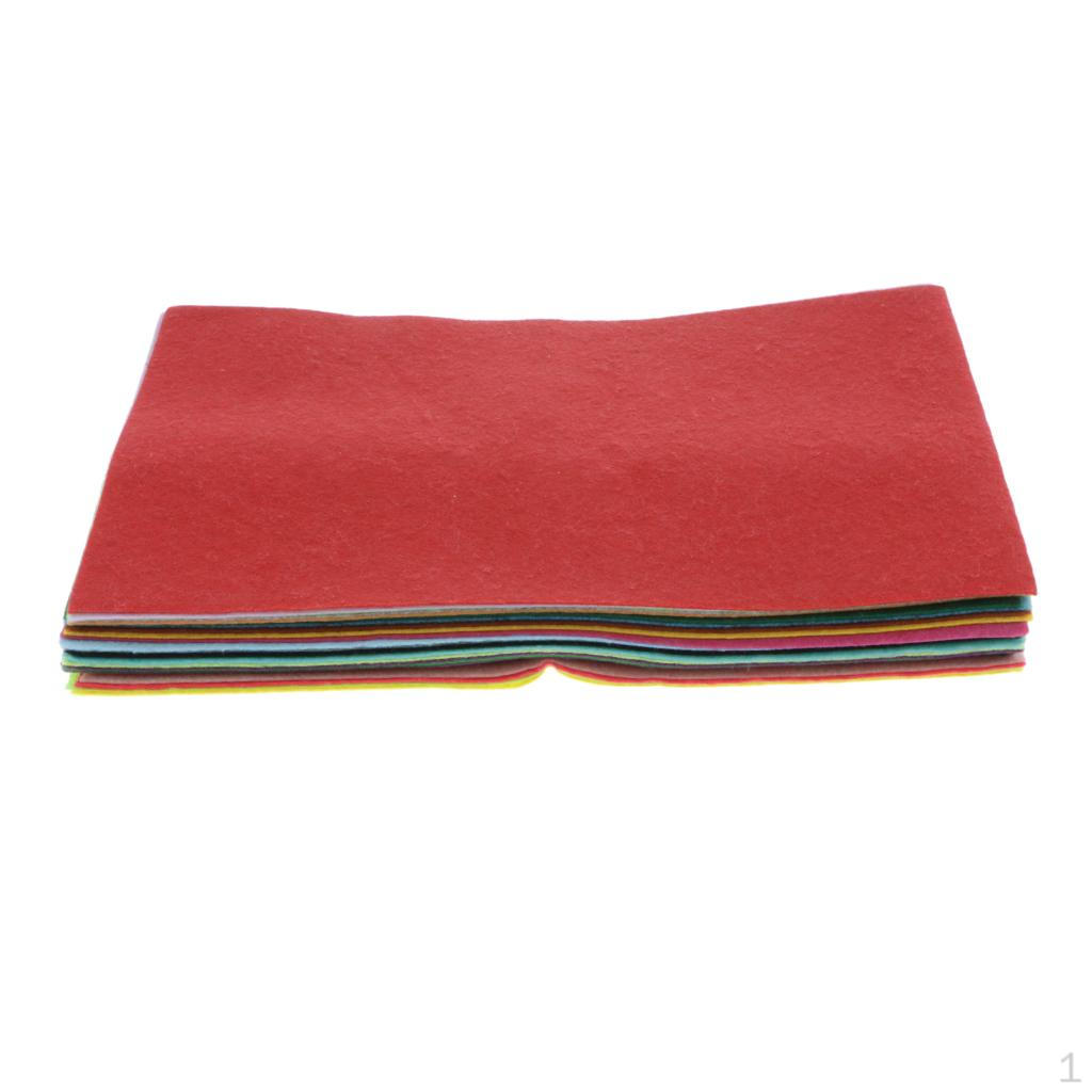 100/25/40x Felt Fabric Non-woven Sheet Sewing Craft Assorted Color 20x30cm