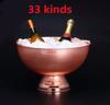 304 Stainless Steel Deer Head Ear GOLD SILVER Big ICE BUCKET BOWL CHAMPAGNE Large Champagne Bar Bucket Beer Bucket Basin