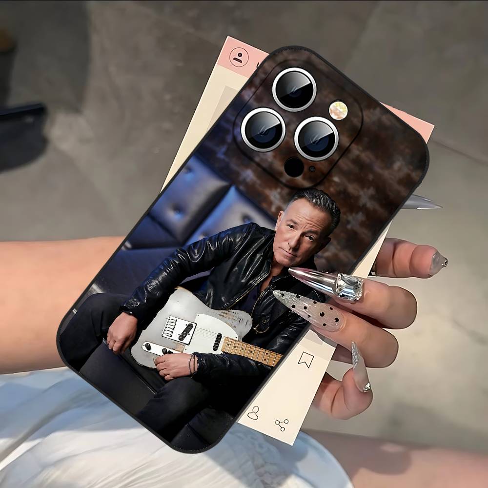 Guitarist R-Bruce Springsteen Phone Case Black Phone Case That Fits For IPhone 17,16,15,11,13,14 Pro Max,Plus,X,Xr,Xs Max,13Mini
