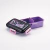 Skater Bento Box, 530ml, Single Tier, for Women, Made in Japan, with Leak-Resistant 4-Point Lock, Dishwasher and Microwave Safe, Sanrio Kuromi Wonder