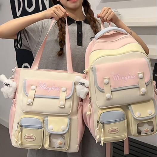 Versione Coreana dello Zaino Scolastico Originale di Grande Capacità Design di Nicchia Casual Versatile Moda Classe Pendolare Tutoraggio Zaino Zaino