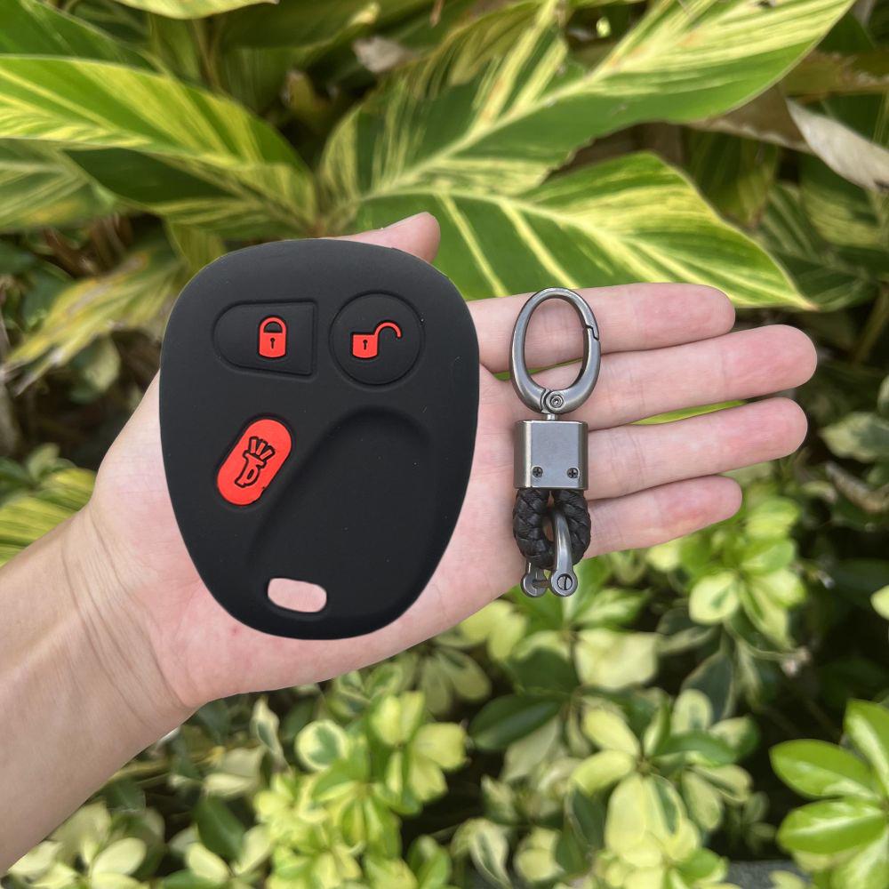 Silicone Rubber Car Key Cover Case For Chevrolet S10 Silverado Suburban Tahoe For Gmc Sierra Sonoma Yukon 3 Button Rempte Key