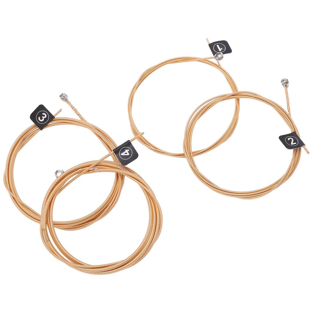 4Pcs Bass String Metal G D A E 4 Notes Instrument Accessory Set Kit for Replacement