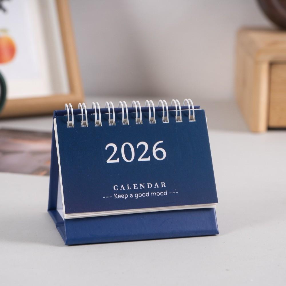 Coil Mini Calendar Desktop Decoration English Calendar Simple Daily Planner  Gifts