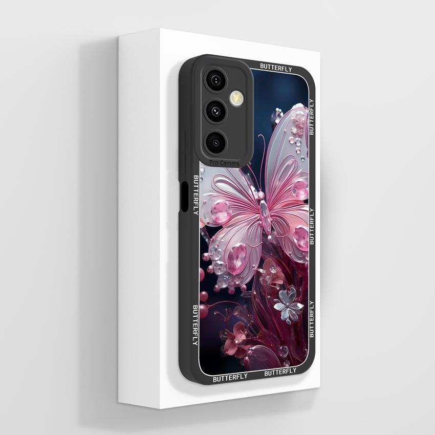 Husă Pentru Samsung M36 M55 M56 A25 A26 A17 F56 Husă Telefon Floare Pictură în Ulei Frumoasă Protecție Ecran Bară de Protecție Moale Husă Rezistentă la Praf Pentru Carcasă Samsung