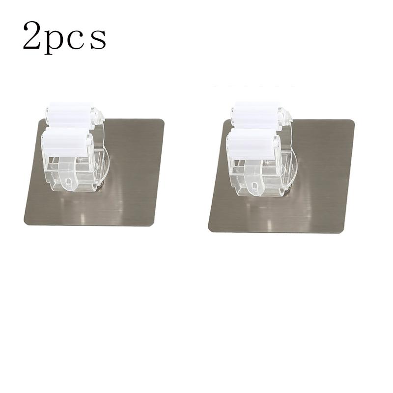 Mehrzweckhaken Mopphalter Wandmontiert Mopp-Organizer Besenaufhänger Haken Badezimmer Wasserdichter Wandhaken Selbstklebend 1/2/4 Stück