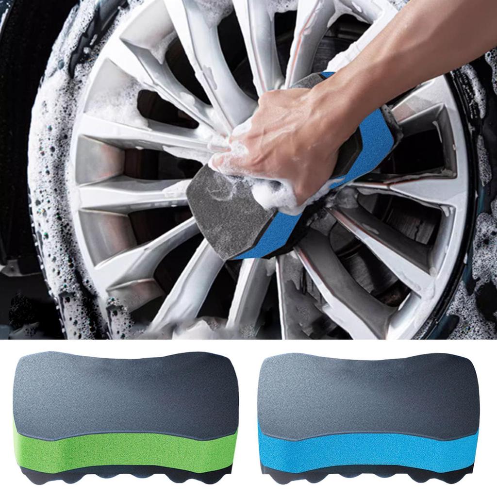 Bilvaskesvamp Bilvask Detaljeringssvamp Ikke-ripe Tykk Praktisk Skrubb Flekkfjerner Bilvaskutstyr For Båt Baderom