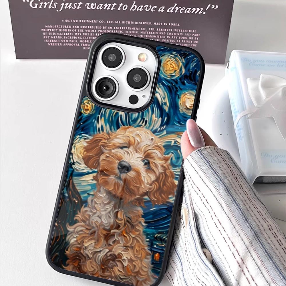 

Lovely Cockapoo dog Phone Case For iPhone 16,15,14,13,12,11,Pro,Max,Plus,Mini New Magsafe Magnetic Wireless Charging iPhone14pro