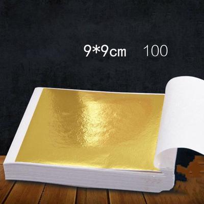100 Σελίδες 24Κ Φύλλα χρυσού Art Design Επίχρυσα Διακοσμητικά Υλικά Κορνίζας