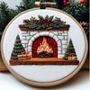1set Christmas Embroidery Kit, Animal Theme Material Kit with English Stitch Instructions, DIY Embroidery Craft Material Kit