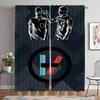 Cortinas Twenty One Pilots para Sala de Estar Estores de Cortina Tul para Dormitorio Cortinas Opacas 2 Piezas Separador Cocina Elegante