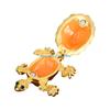 HX6F Portable Turtles Jewelry Storage Case With Locking Mechanism Metal Construction for Jewelry Protective Organization