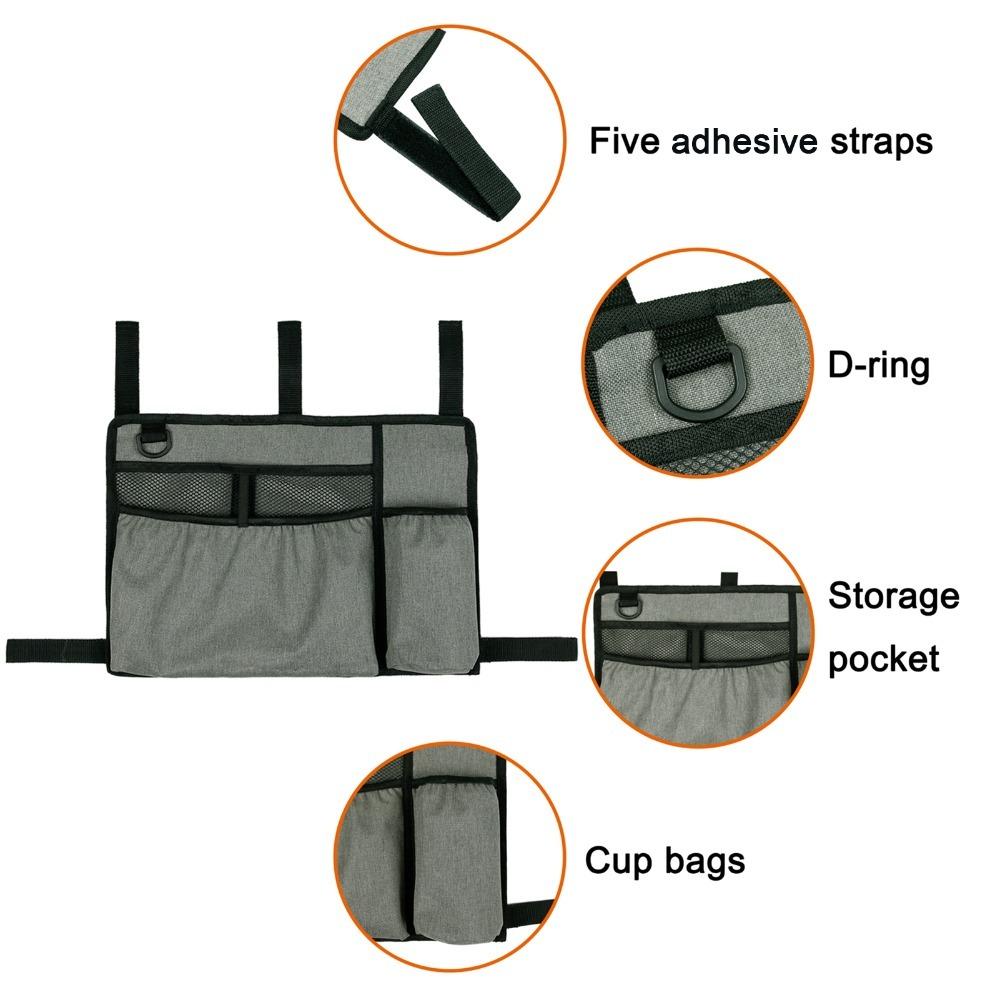 Large Capacity Walker Pouch Attachments Cup Holder Included Walker Organizer Pouch New Walker Bag